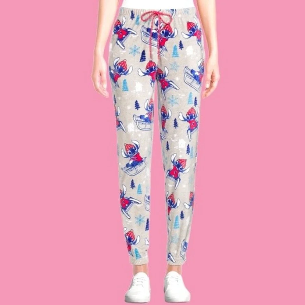 Lilo and Stitch Women’s Fleece Sleep Jogger Pants. NWT. XL (16-18).